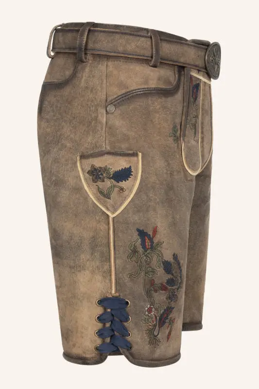 Lederhose Emil mit Gürtel – Bild 2