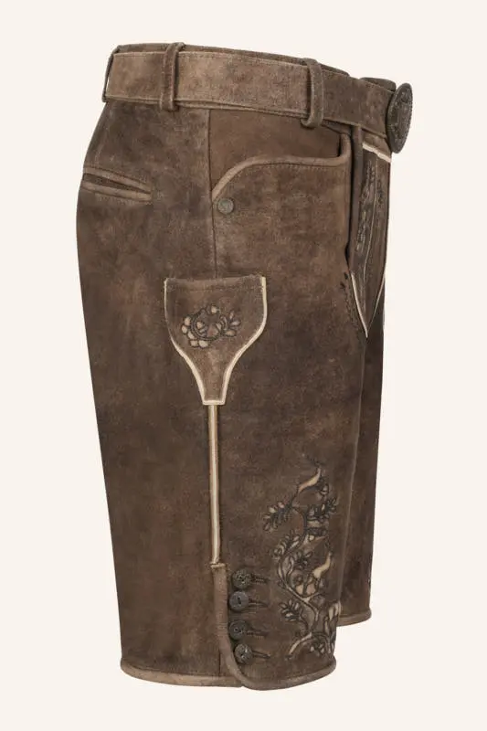 Lederhose Mischa mit Gürtel – Bild 2