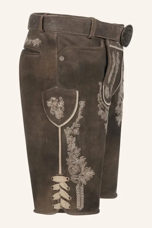 Lederhose Olias mit Gürtel – Bild 2