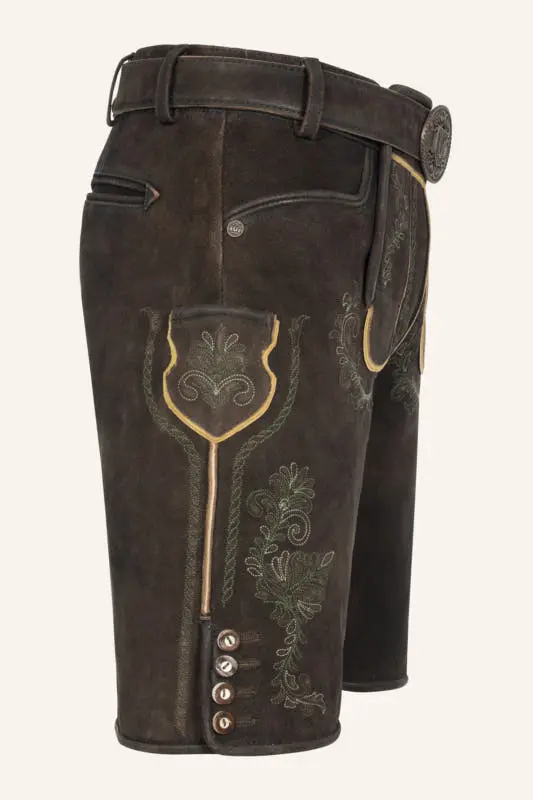 Lederhose Brandon mit Gürtel – Bild 2