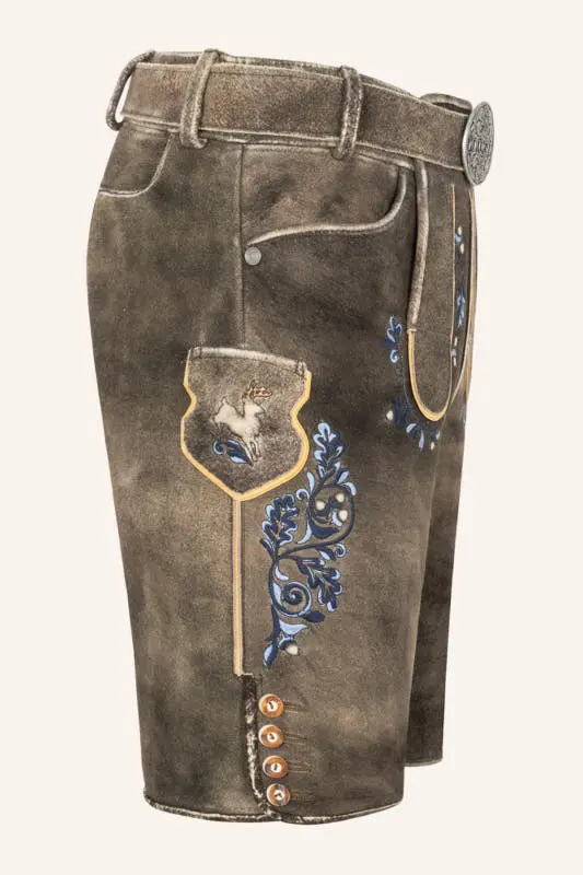 Lederhose Pino mit Gürtel – Bild 2