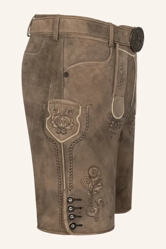 Lederhose Ralph mit Gürtel – Bild 2