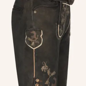 Alternative view of Lederhose Nero mit Gürtel