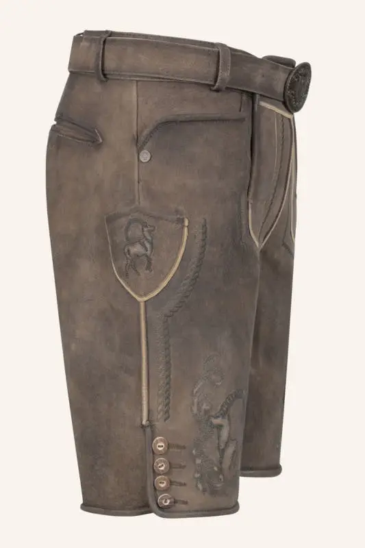 Lederhose Ilian mit Gürtel – Bild 2