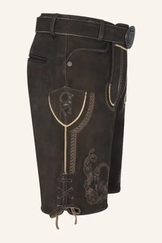 Lederhose Balian mit Gürtel – Bild 2