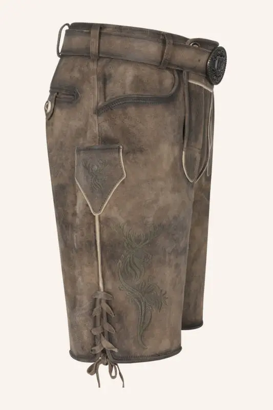 Lederhose Diran mit Gürtel – Bild 2