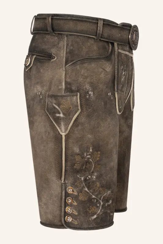 Lederhose Wanja mit Gürtel – Bild 2