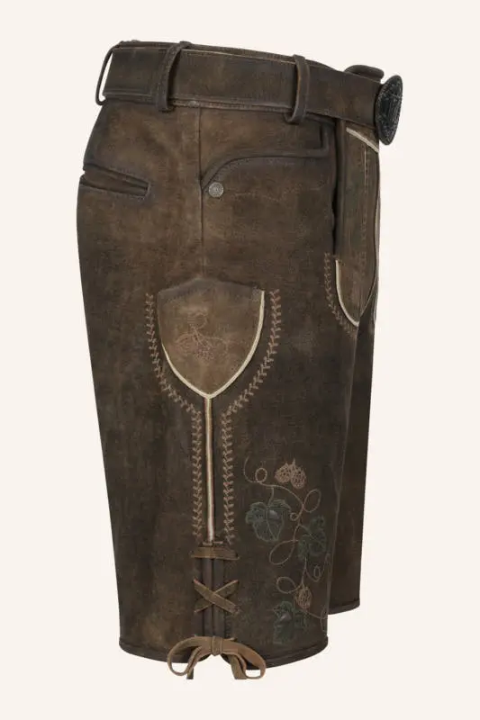 Lederhose Nikolas mit Gürtel – Bild 2
