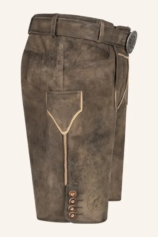 Lederhose Denis mit Gürtel – Bild 2