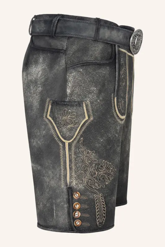Lederhose Kieran mit Gürtel – Bild 2