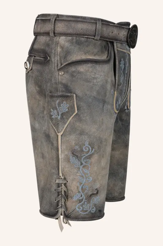 Lederhose Melo mit Gürtel – Bild 2