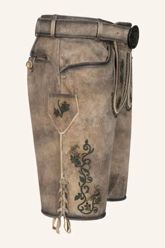 Lederhose Melo mit Gürtel – Bild 2