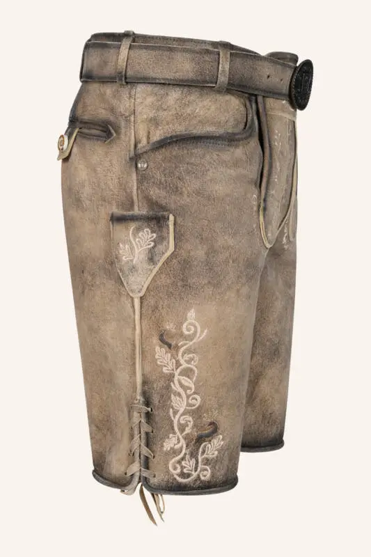 Lederhose Melo mit Gürtel – Bild 2