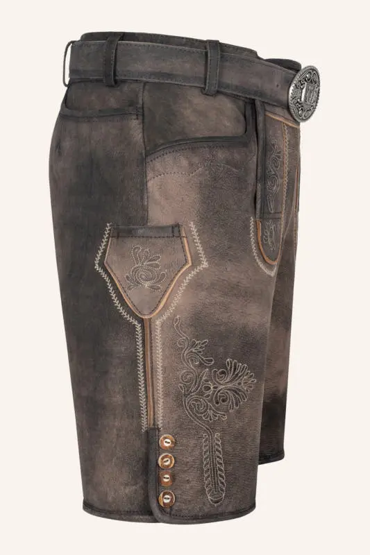 Lederhose Brody mit Gürtel – Bild 2