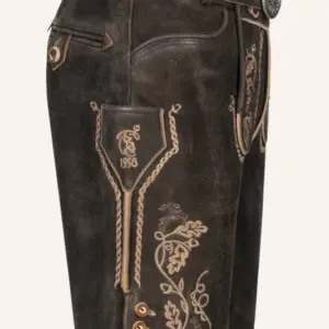 Alternative view of Lederhose Orlando mit Gürtel