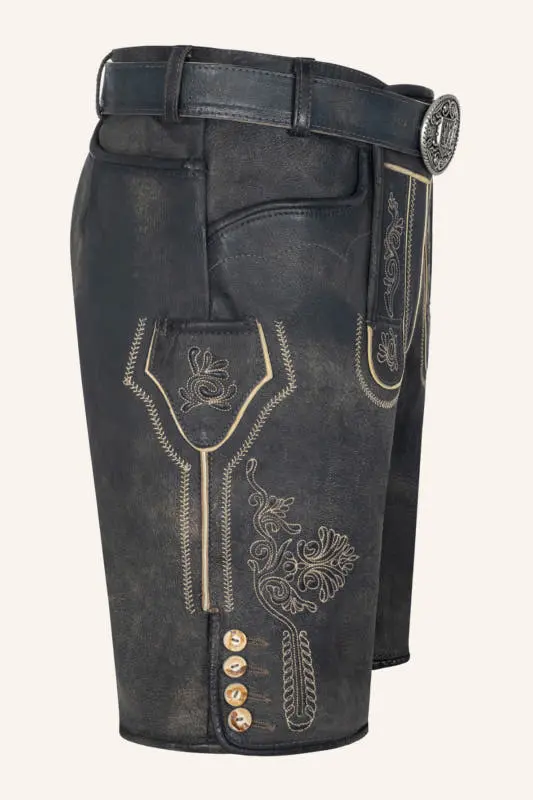 Lederhose Austin mit Gürtel – Bild 2