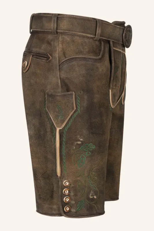 Lederhose Tarius mit Gürtel – Bild 2