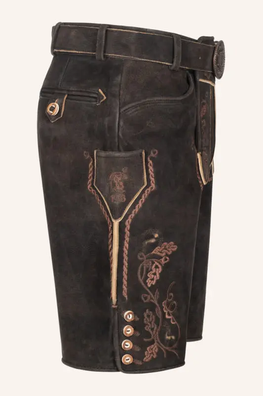Lederhose Terence mit Gürtel – Bild 2