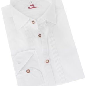 Trachtenhemd extralang weiß Lenz 002820 - slimfit ~ XS (35/36)