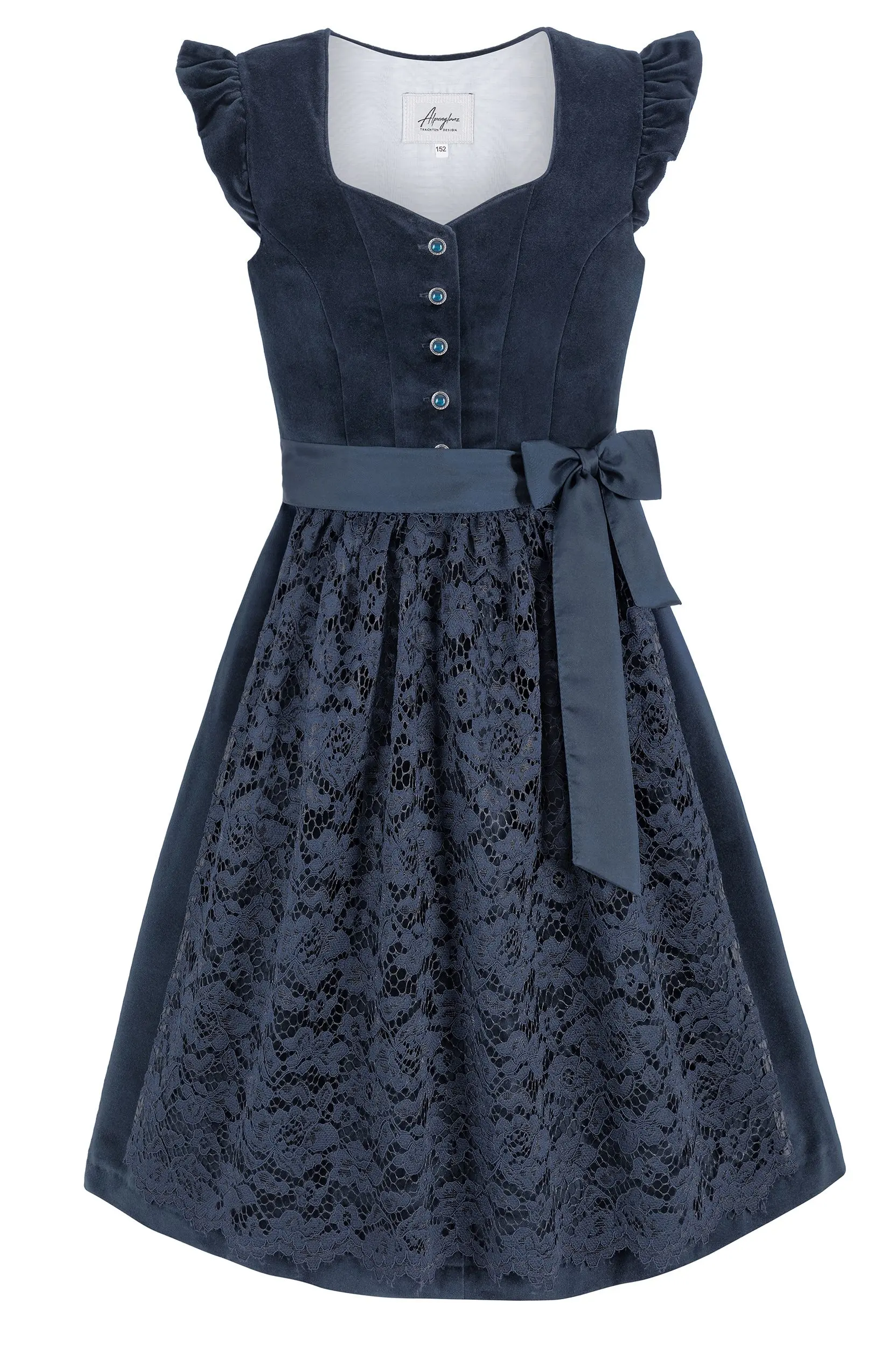 Kinderdirndl NORA ~ dunkelblau ~ 104