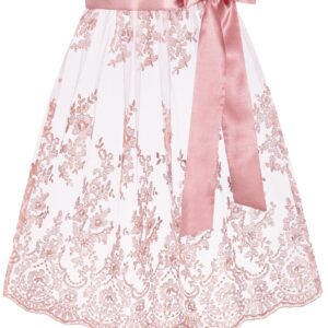Dirndlschürze ELISA (65 cm) ~ rosa ~ S