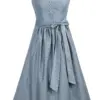 Dirndl WACKERSBERG (75 cm) ~ 38 ~ grau