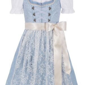 Kinderdirndl PAULA ~ 128 ~ hellblau