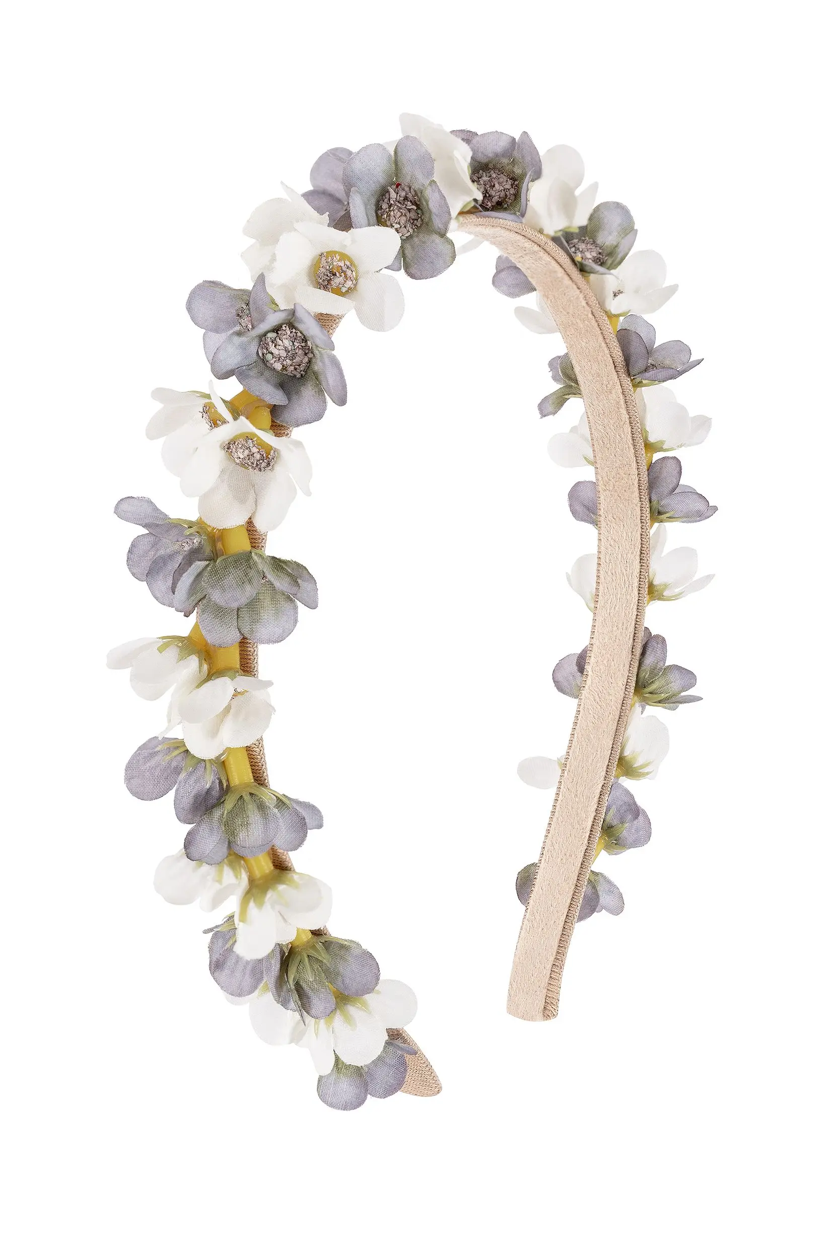 Blüten Haarreif ELFE ~ grau