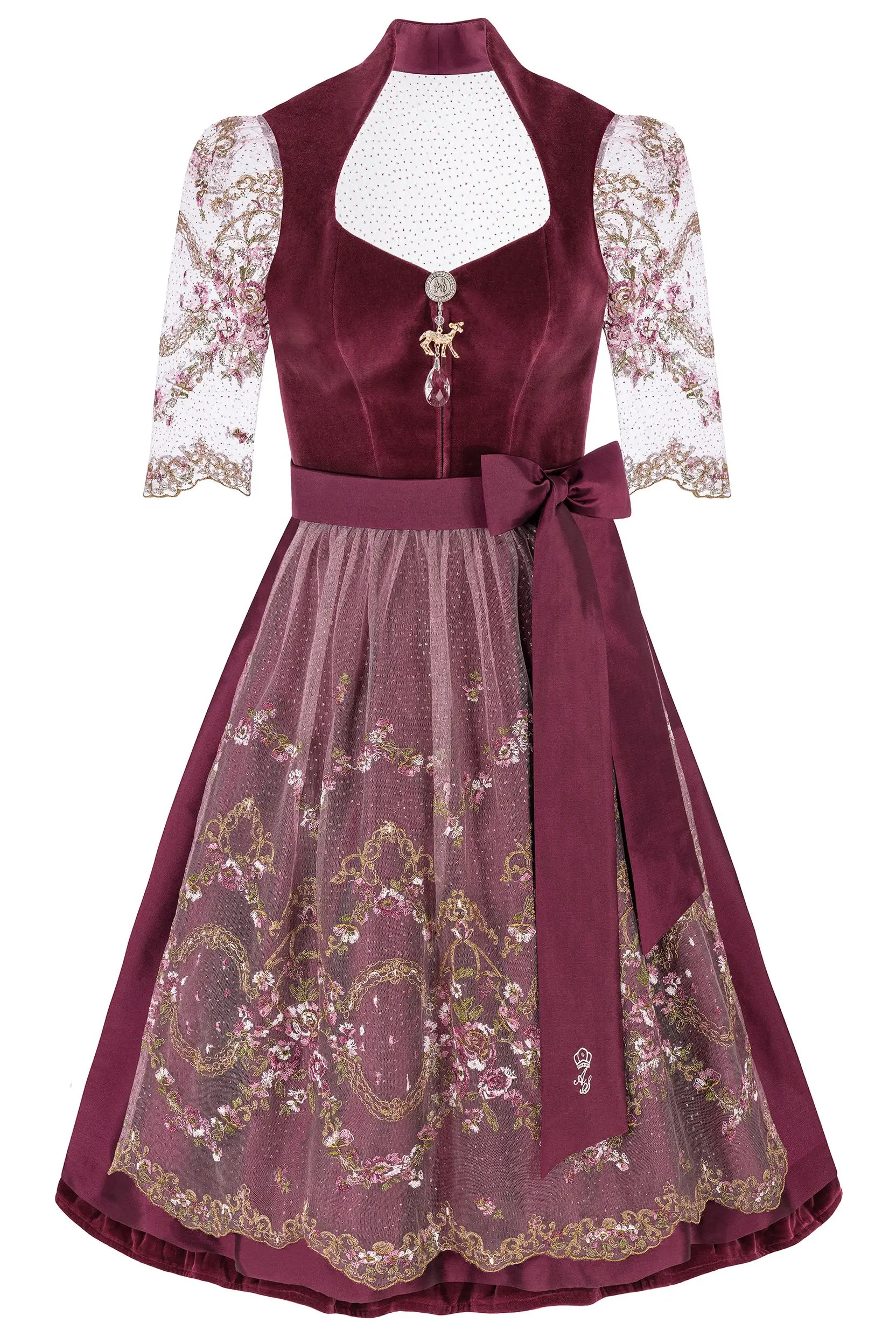 Dirndl MARIA (70 cm) ~ 32 ~ beere