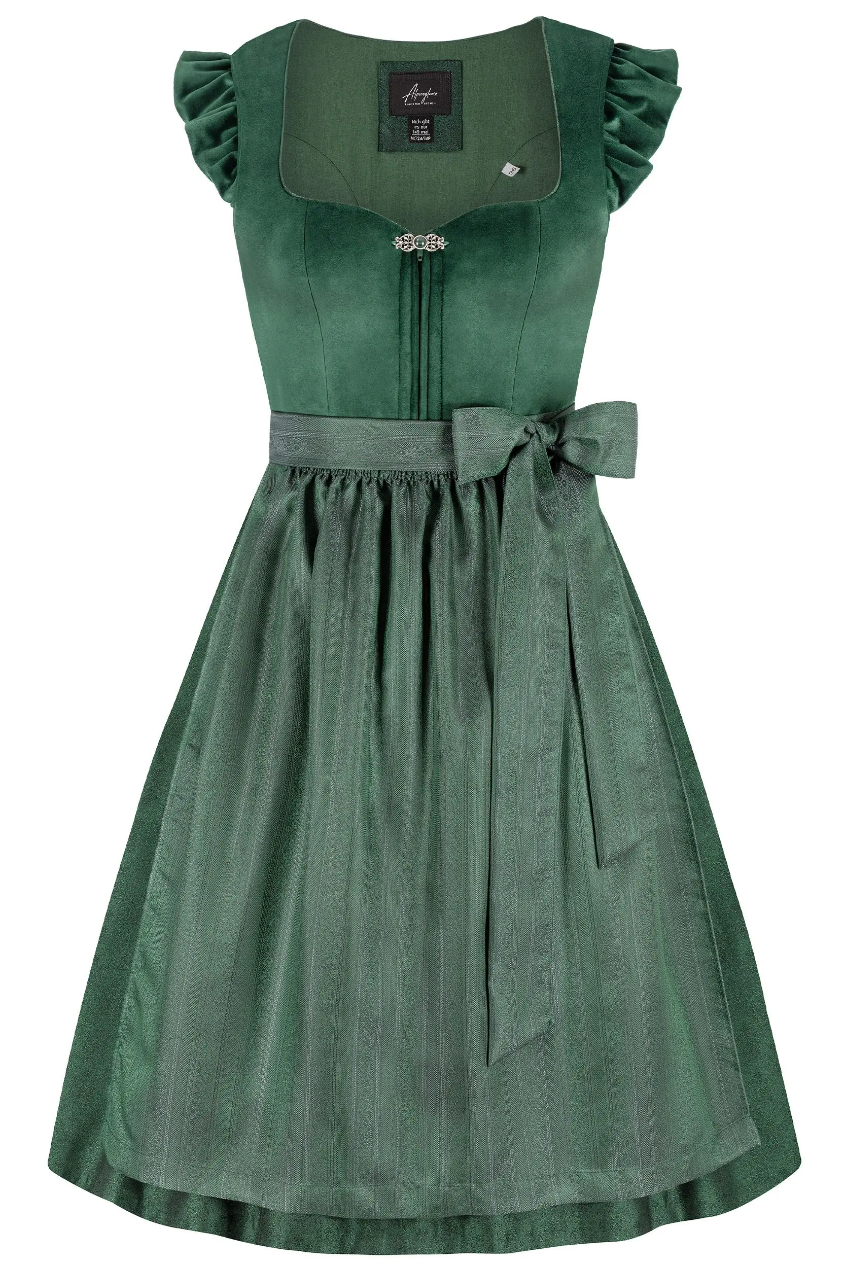 Dirndl ZOEY (70 CM) ~ 46 ~ dunkelgrün