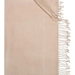 Trachtentuch 70 x 200 cm beige mit Fransen 002958