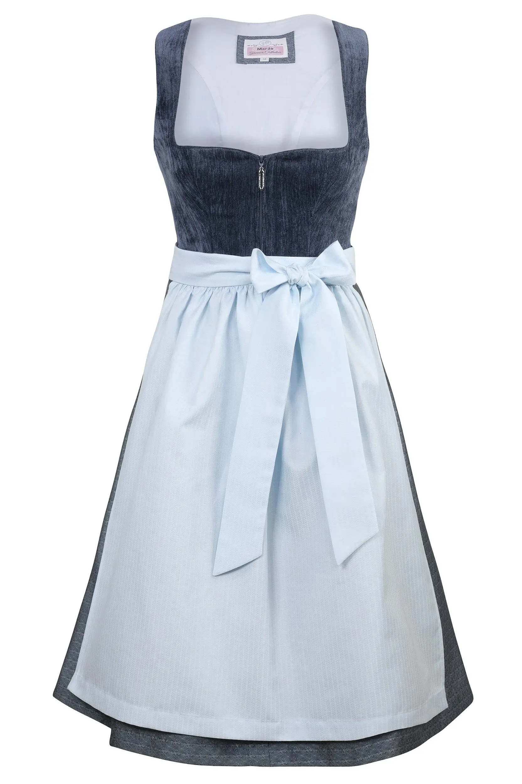 Dirndl DORFSTETTEN (65 cm) ~ 30 ~ grau