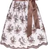 Dirndlschürze ELISA (65 cm) ~ braun ~ L
