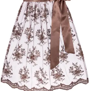 Dirndlschürze ELISA (65 cm) ~ braun ~ L