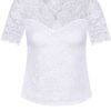 Spitzenshirt LIANA ~ 32 ~ weiß