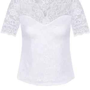 Spitzenshirt LIANA ~ 32 ~ weiß