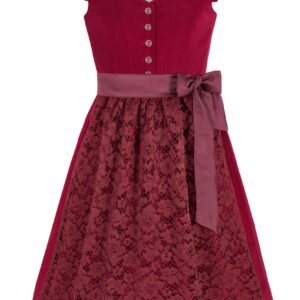 Kinderdirndl NORA ~ 116 ~ bordeaux