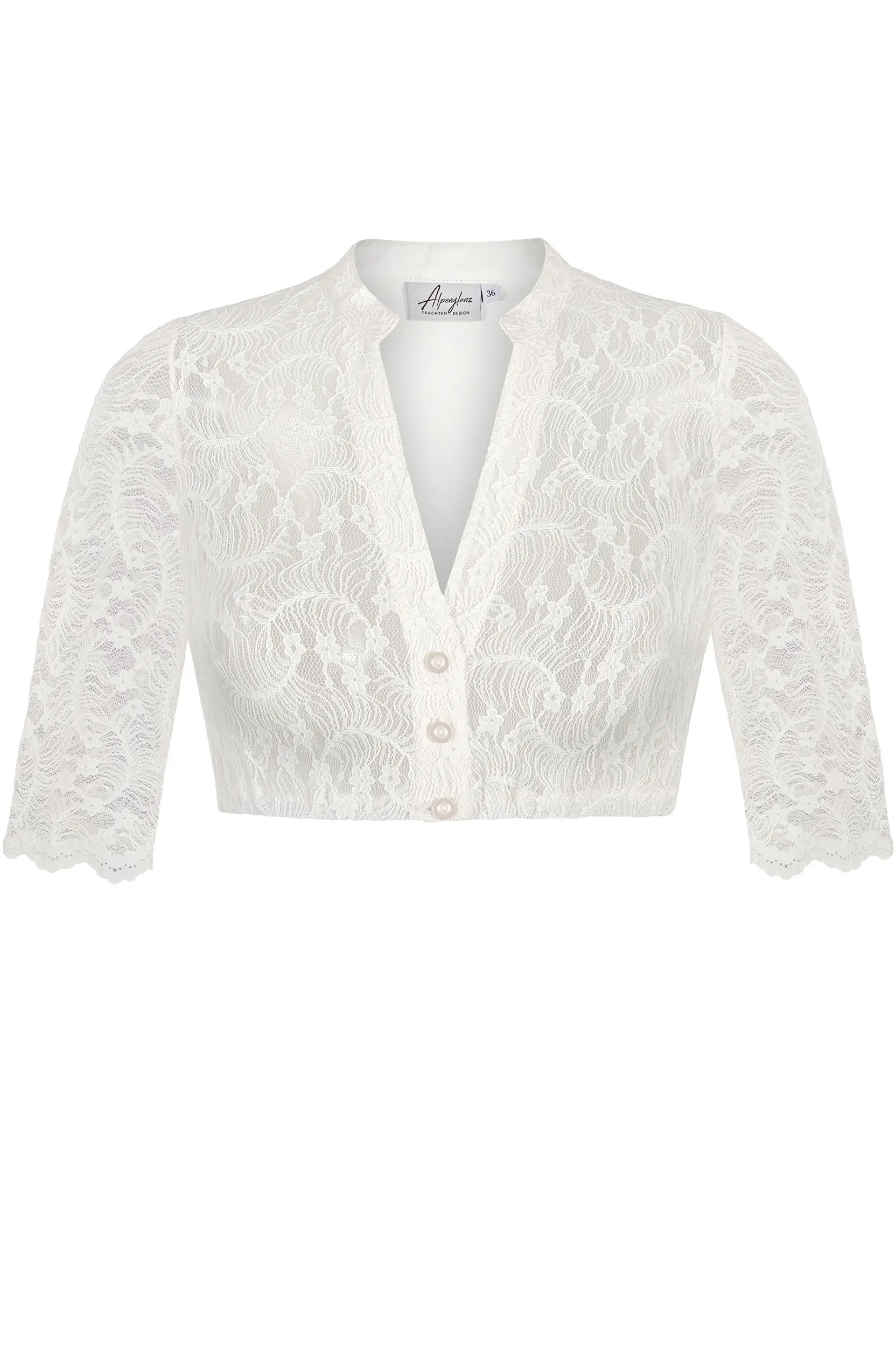 Dirndlbluse SOPHIE ~ weiß ~ 30