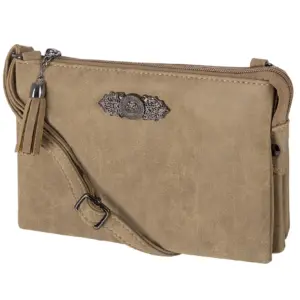 Dirndltasche mit Ornament ~ taupe