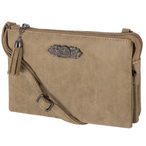 Dirndltasche mit Ornament ~ taupe