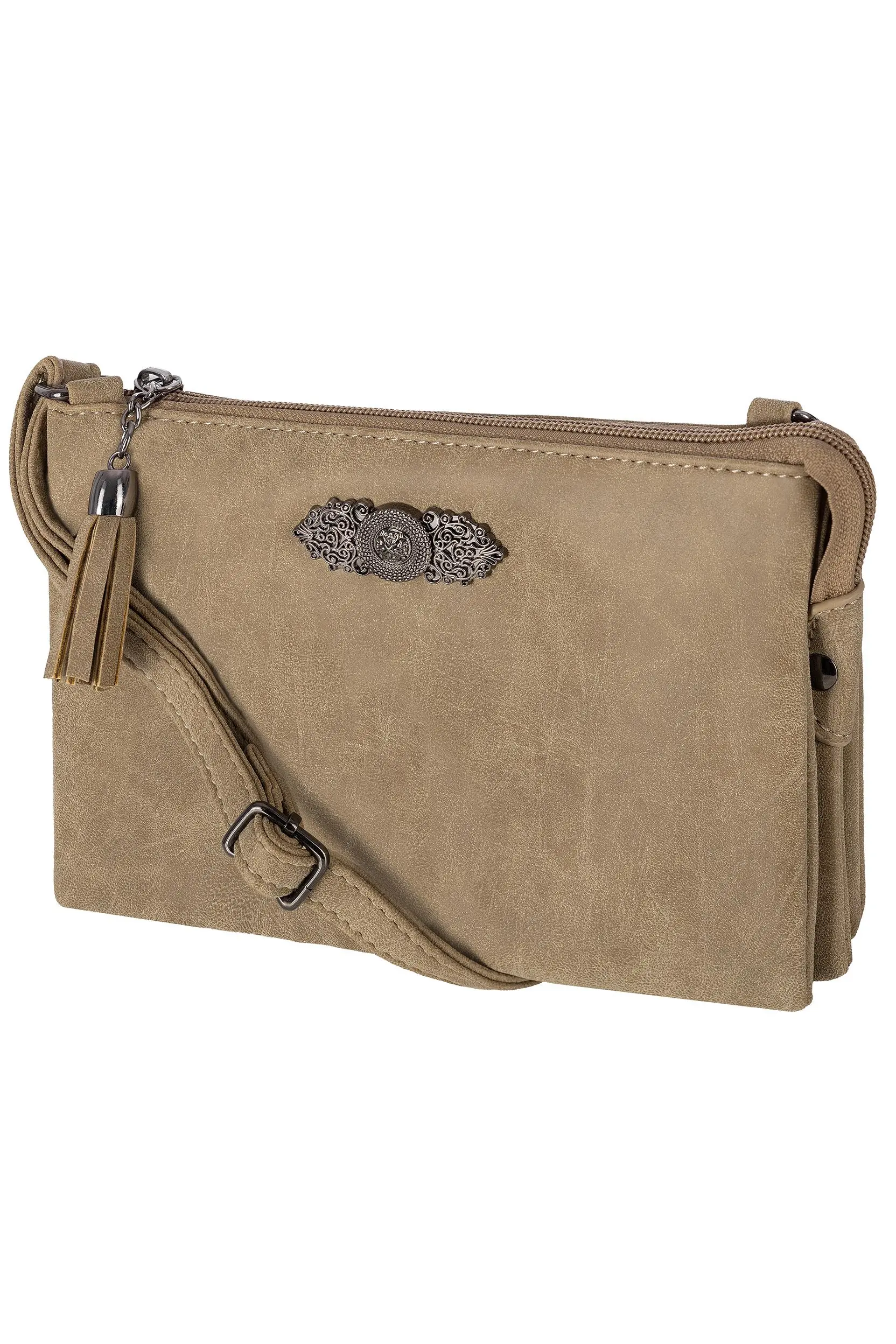 Dirndltasche mit Ornament ~ taupe