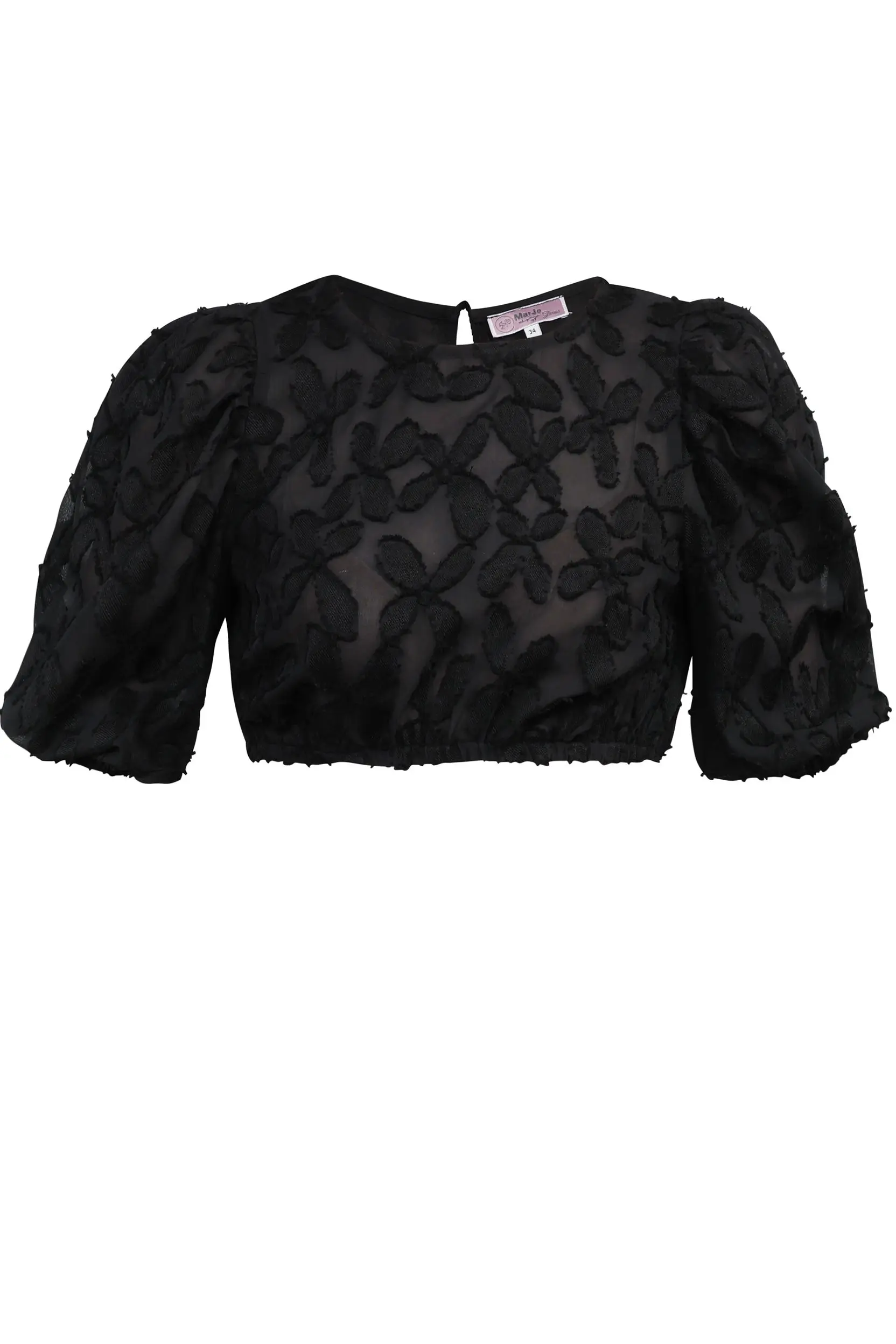 Dirndlbluse KARLSTEIN ~ 36 ~ schwarz