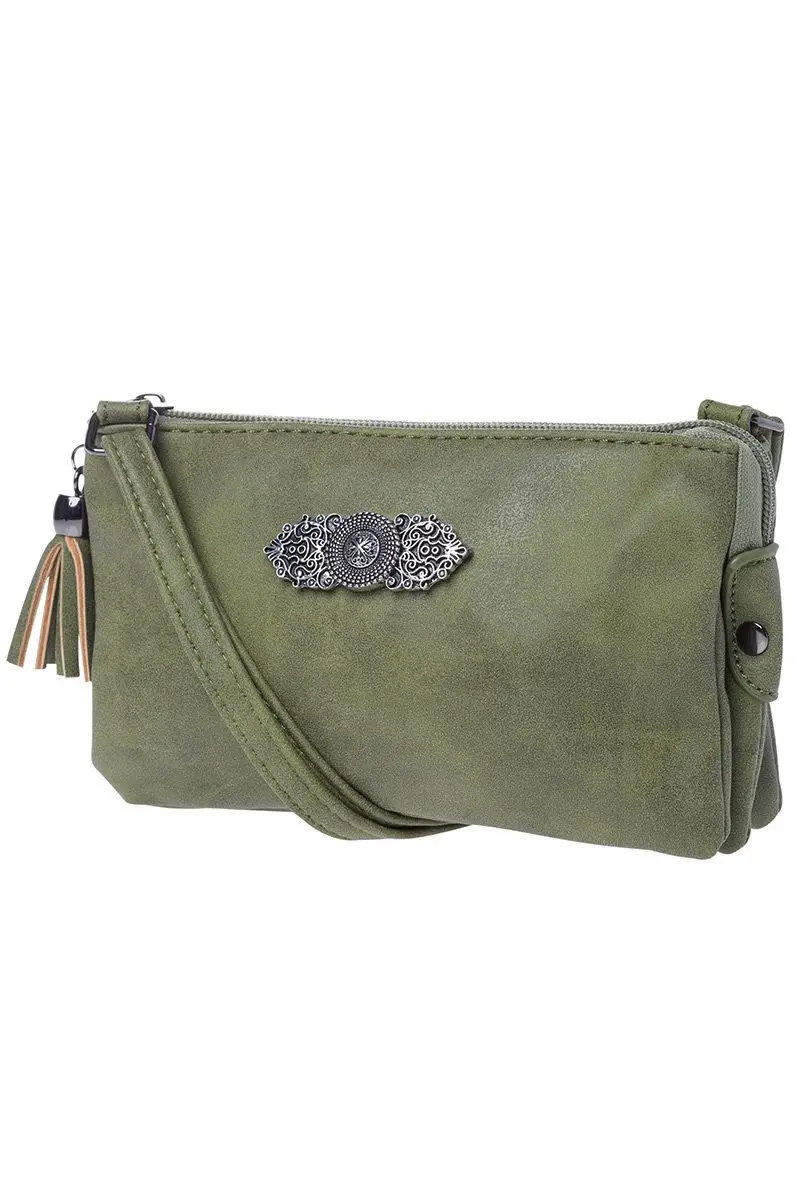 Dirndltasche Sophie mit Ornament 008413 ~ oliv