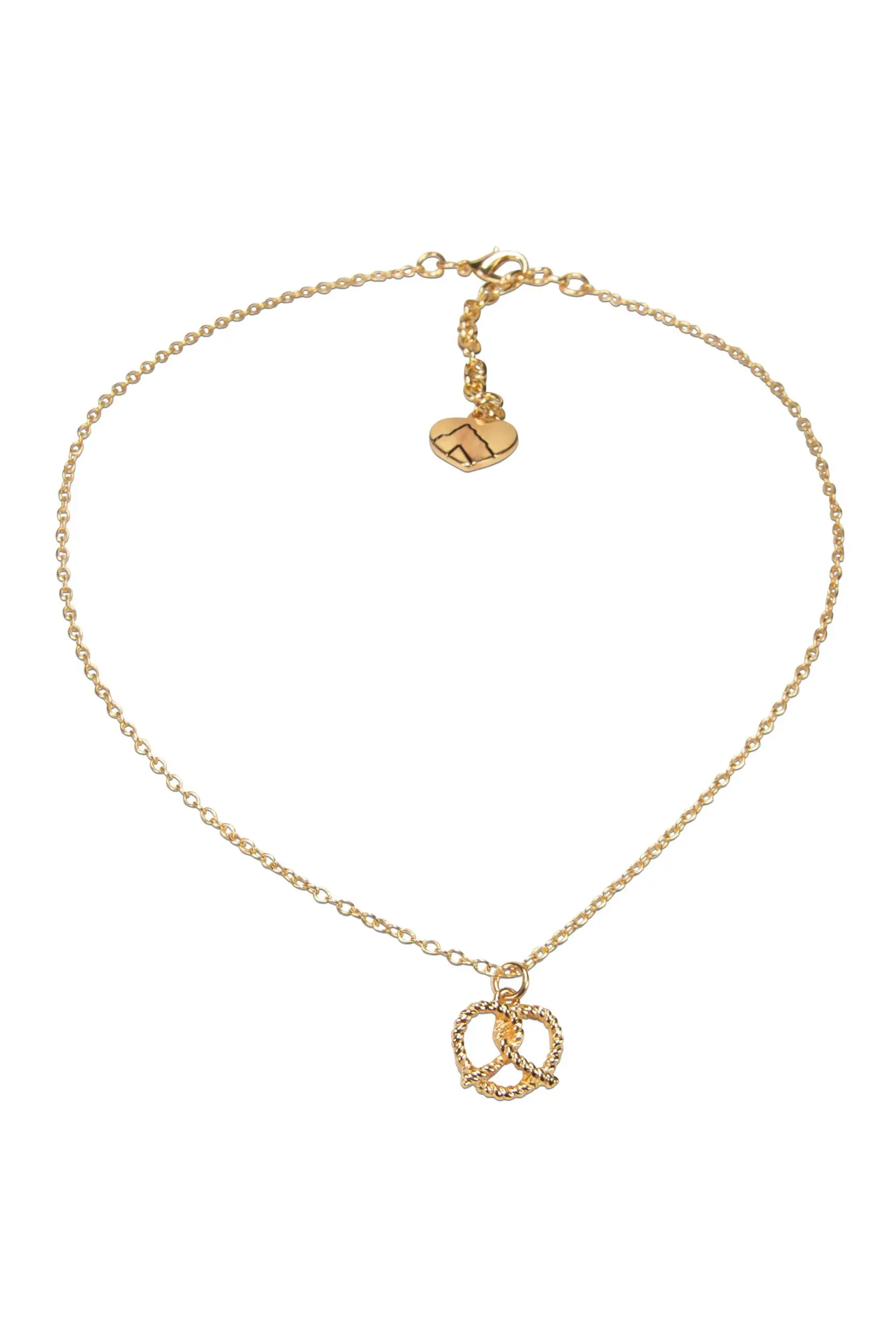 Collier mit Brezel ~ gold