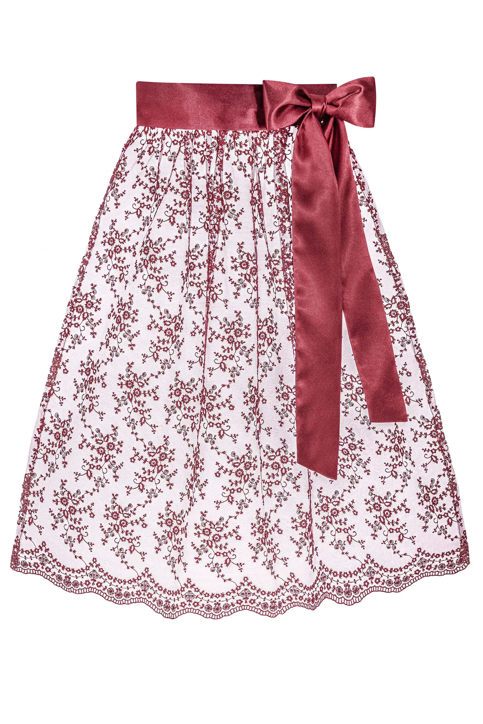 Dirndlschürze ELISA (65 cm) ~ S ~ rot