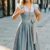 Dirndl FLORENTINE (70 cm) ~ 36 ~ blaugrau