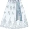 Dirndlschürze ELISA (65 cm) ~ grau ~ S