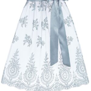 Dirndlschürze ELISA (65 cm) ~ grau ~ S