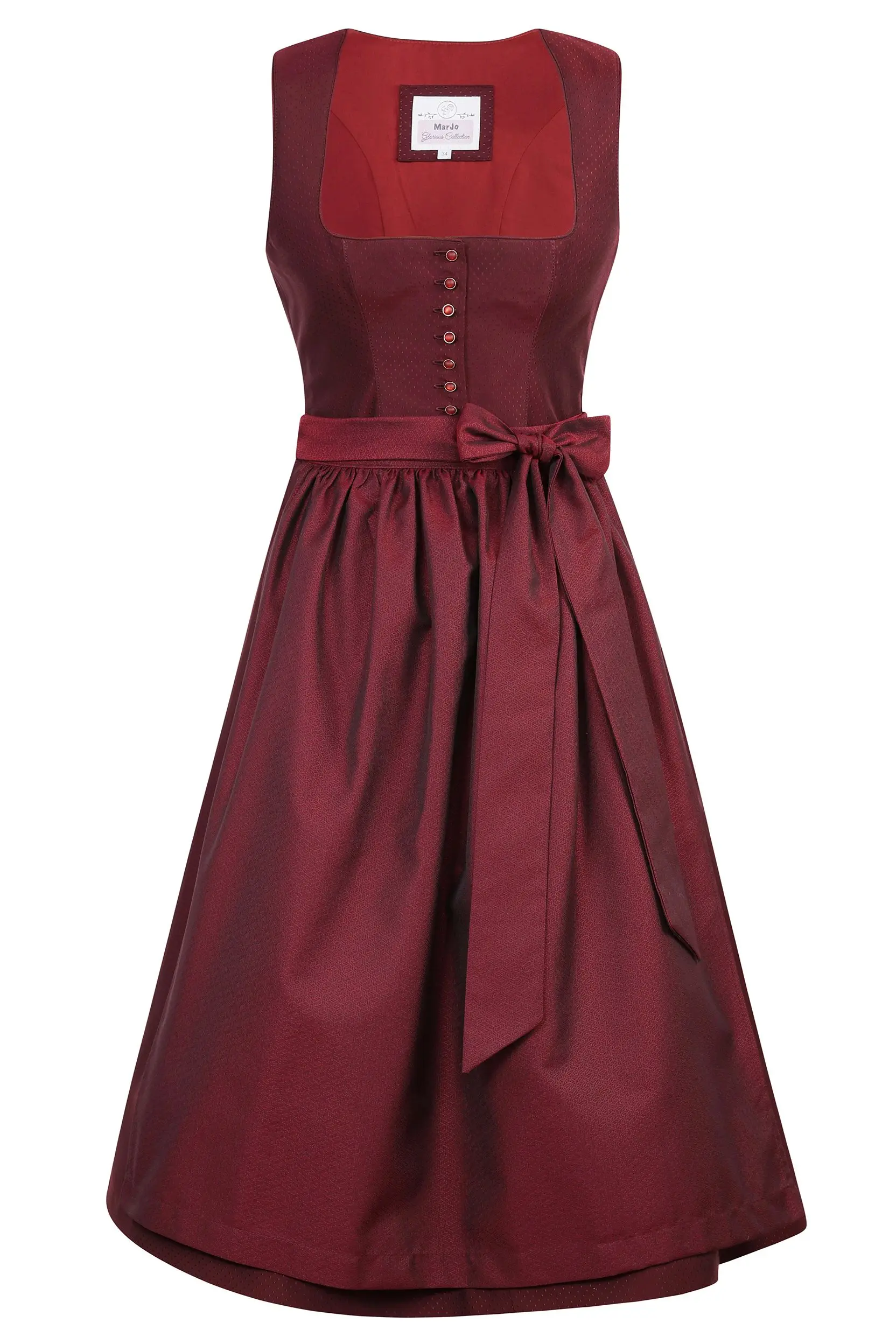 Dirndl WACKERSBERG (75 cm) ~ 36 ~ bordeaux