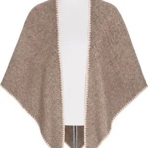 Poncho aus Viskose ~ braun